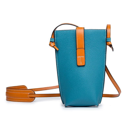 Fashion Blank Custom Purse Woman's Mini Leather Shoulder Sling Cell Phone Crossbody Mobile Phone Bags