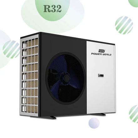 Ultra Silent R32 Monobloc EVI Inverter for Compressor Electric Air Water 10 kW Heat Pump Water Heater Outdoor Hotel