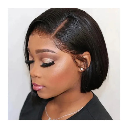 Cheap Short bob Wigs for Black Women Virgin Brazilian bob Lace Frontal Wigs 100% Human Hair hd Lace Front Wig