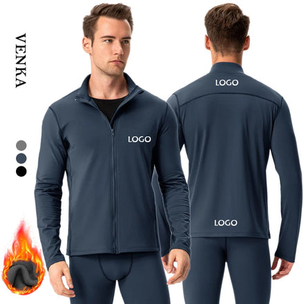 Customized Plus Size Men's Hiking Jackets Thicken Warm Outdoor Riding Climbing Long-Sleeved Zipper Coat Sweatshirts