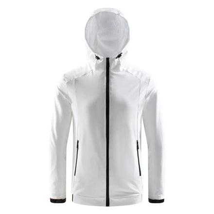 Factory Hot Sale 100% Polyester Hiking Man Softshell Windbreaker Jackets With Hoodie Men's Waterproof Lightweight Jacket