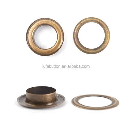 Manufacturer Metal Eyelets Grommets Anti-Rust Brass Eyelets for Leather Craft Shoes Bags Belt Garment Hardware