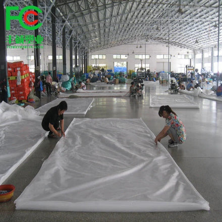 Large 6 Mil Clear Woven HDPE Film Double Layer UV Protection 85% Light Transmittance 5-10 Year Lifetime Greenhouse Agriculture