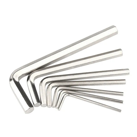 Nickel Carbon Steel L Type Wrench with Hexagon Key Industrial Grade 0.9mm-6mm Allen Keys in Metric Measurement System