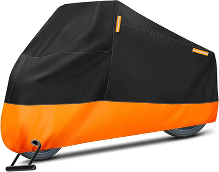 WOQI Polyester Tear-Proof/UV Proof/Waterproof Motorcycle Cover with Lock Hole