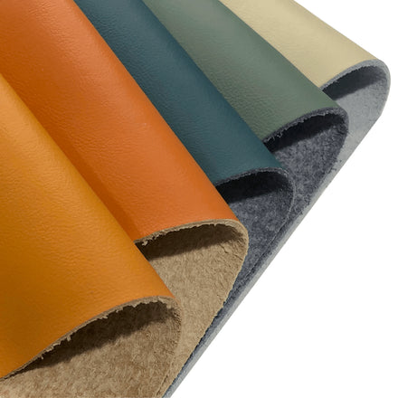 1.4mm Napa Pattern Cowhide Fibre Microfiber Leather Regenerated Leather for Shoes