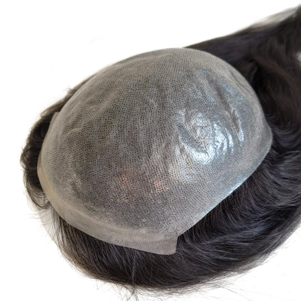 Full Thin Skin PU Poly Coating Base 100% Real Human Remy Hair Topper Hair Pieces for White Women in Stock