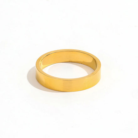 Fenny 18K Gold Plated Wholesale Retro Designer Minimalist Burst Metal Stainless Steel Finger Ring Trendy