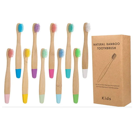 2022 Eco-friendly Kid Bamboo Toothbrush and Tools for Oral Wholesale Cheap Children Bamboo Toothbrushes