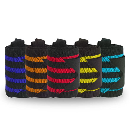 2023 Wholesale Power Gear Elastic Wrist Wraps Powerlifting Supports Weight Training Hook Loop Grip Wrist Wraps