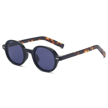 New Vintage TR90 Round Frame Polarized Sunglasses with UV400 Resistance Brown Frame and TAC Lenses