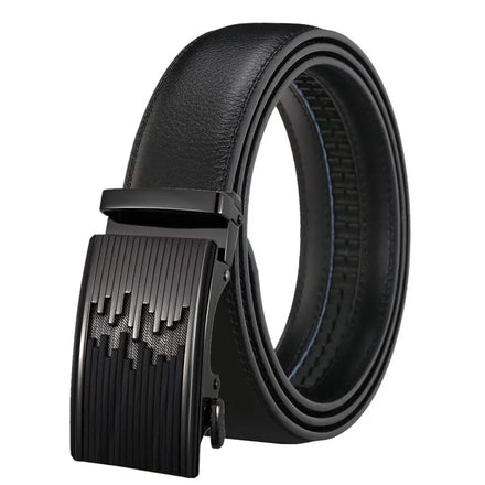LQbelt New Buckle Men's Automatic Belts for Male Genuine Leather Belt Factory Colorful OEM Custom Logo
