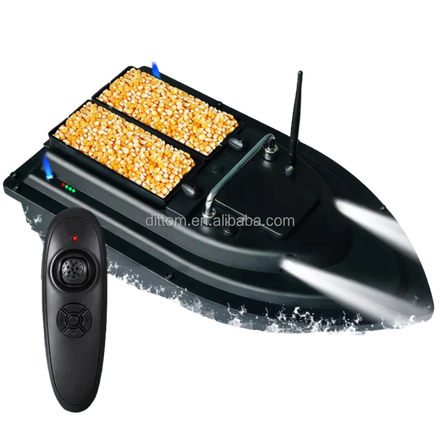 Smart Cruise 500M 2Hopper RC Bait Boat for Carp Fishing Plastic Lure Boat with Night Lights Fish Finder