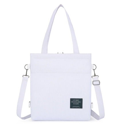 Wradjustable Sling Shoulder Strap Reusable Shopping Messenger Bag Durable Canvas Cotton Tote Bag With Hand