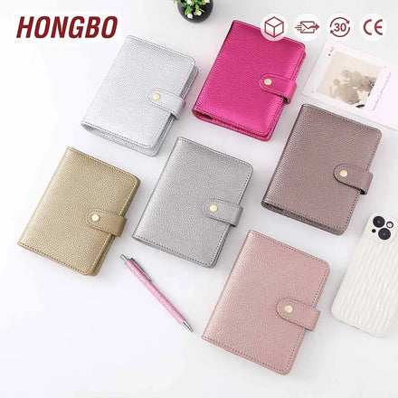 Hot New A7 Litchi Prints Binder Budget Planner As Money Binder Organizer / Journal and Pen Set