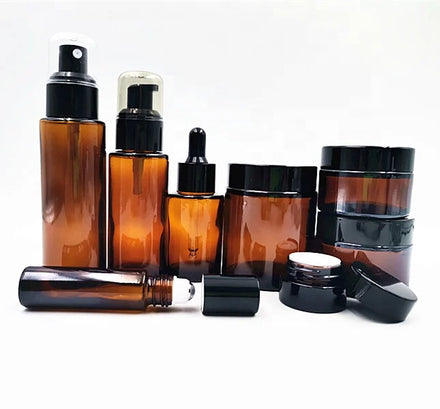 60ml & 100ml Screen Printed Guangdong Glass Roller Dropper Bottles for Perfume Cosmetics Hair Oils