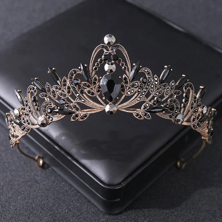 Korean Style Wedding Crown Simple Rhinestone Tiaras Wedding Princess Tiara