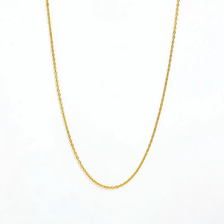 Fenny Wholesale 18K PVD Plated Minimalist Versatile Dainty Basic Chain Stainless Steel Choke Chain Necklace for Women