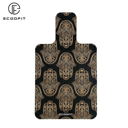 Hamsa Palm Buddha OEM/ODM Wholesale Customized Personalised Rubber+Suede Eco-Friendly Sweat Absorbent Non-Slip Ecoofit Mat
