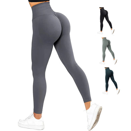 Women's XL Plus Size High Waist Yoga Pants Scrunch Butt Gym Leggings Elastic Waist Closure Seamless Spandex ODM Workouts Print