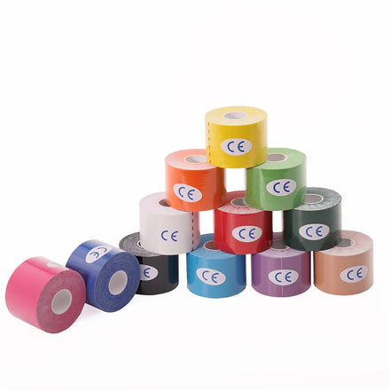 Hypoallergenic and Waterproof Original Cotton Kinesiology Kinesio Tape for Muscle Pain Relief and Joint Support