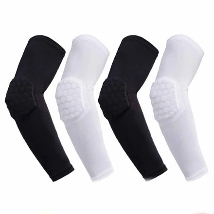 High Quality Wholesale Honeycomb Sponge Sports Arm Sleeve Compression Breathable Lightweight Knee Sleeve for Running Volleyball