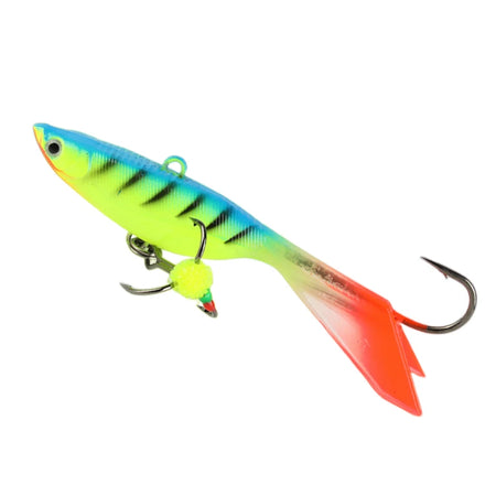 Wholesale Ice Fishing Luers.60mm 9g 20 Colors Hard Artificial Bait Silicone Fishing Lure