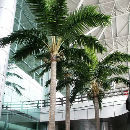 Artificial Palm Tree High Simulation Outdoor Decoration Coconut Tree Large Outdoor Artificial Tree Outdoor Artificial Plants
