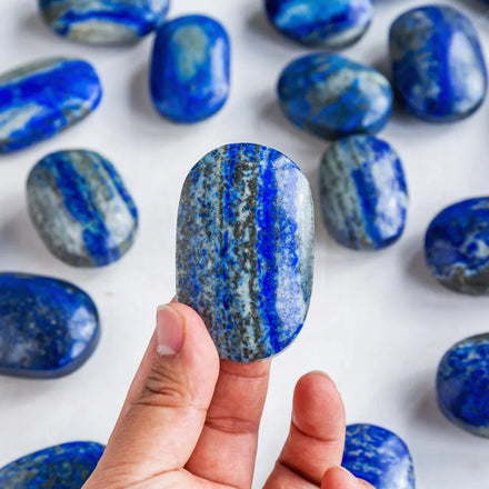Wholesale Crystal Tumble Lapis Lazuli Crystal Crafts Palm Stone Crystals Healing Stones