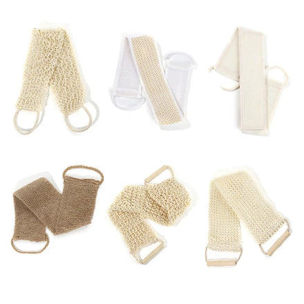 High Cleaning Power Natural Sisal Exfoliating Body and Back Scrubber for Shower Custom Logo Sisal Bath Belt for Home Use