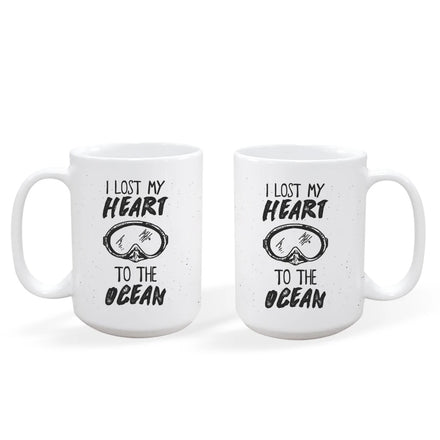 Topjlh 15oz White Ceramic Mugs for Sublimation Custom LOGO Print Drinkware Tea Coffee Home Kitchen Office Parties Holiday Gifts