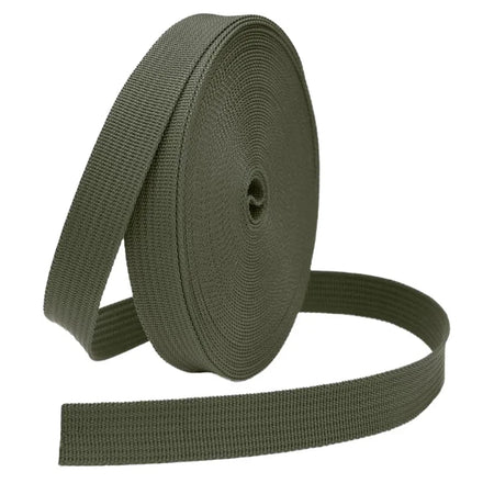 Hot Selling 3/4 Inch Durable Woven Twill Striped Polypropylene Webbing with Custom Logo for Outdoors and Pet Collar Use