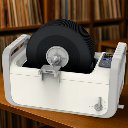 Heated Vinyl Record Washer LP Ultrasonic Cleaner 7.5L Ultrasonic Vinyl Record Cleaner Can Clean 10pcs Records Once Time