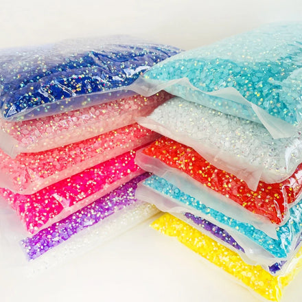 Yantuo Crystal Factory Wholesale Bulk Jelly AB Color Rhinestone Flat Back Non Hotfix Resin Rhinestone3mm 5mm 6mm