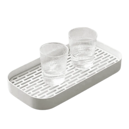 Bathroom Sink Rectangle Deepen Draining Board Plastic Kitchen Drain Tray Cup White/Cream White Multifunction Storage