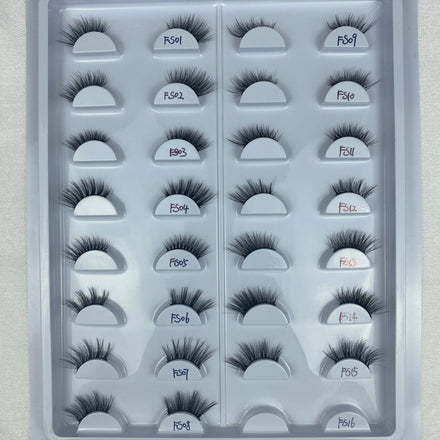 FS01-15 Lashes Wholesale Half Moon Lash Light Half Hair Faux Mink Half Lashes Private Label Natural Vegan Eyelash