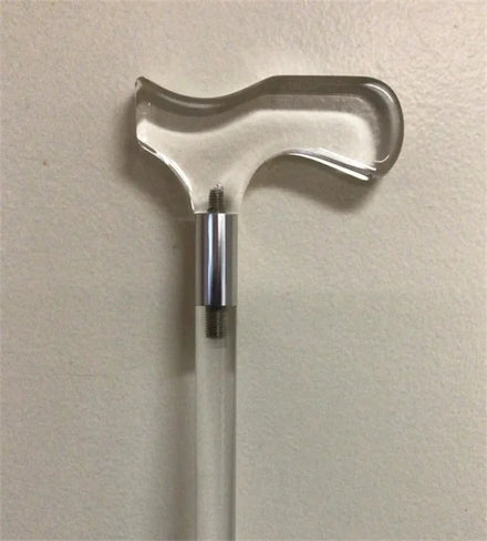 Acrylic Decorative Fashion Luxury Clear Nordic Cane Handle Walking Stick for Men