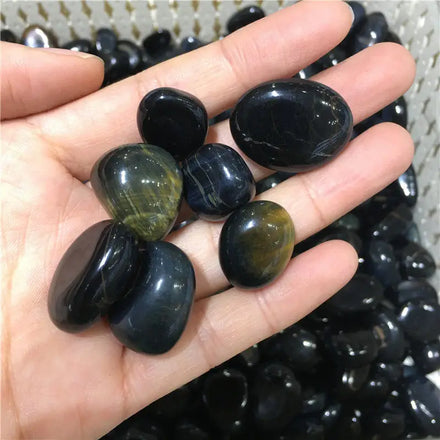New Arrivals Crystals Healing Stones Natural Blue tiger Eye Tumbled Stone for Sale