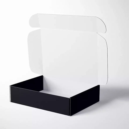 Factory Wholesale Black Mailer Box Corrugated Board Underwear Gift Packaging Paper Boxes for Clothes
