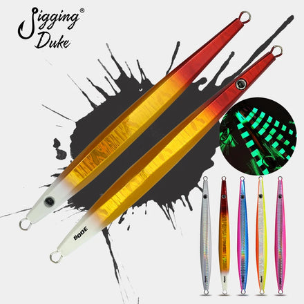JiggingDuke Deep Sea Fishing 300g 400g Jigging Lure Speed Sinking Vertical Fishing Metal Jig Slow Jigging Lure