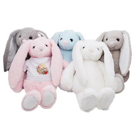 RubySub Sublimation Blanks Bunny Heat Press Printing Bunny Doll with Short Sleeve Cloth Easter Decoration Gift Storage