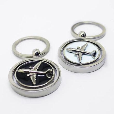 Wholesale No Minimum Sublimation Key Chain Cute Keying Blank Logo Custom Metal Airplane Keychains