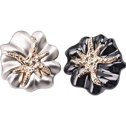 High Quality Flower Combination Round Alloy Garment Buttons Women Hat Suit Windbreaker Shirt Sweater Fashion Sewing Button