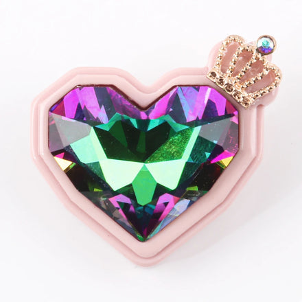 New Fashion Female Crown Exaggerated Colored Crystal Elegant Dress Embellishes with Diamond Brooch for Wedding Gift Made Acrylic