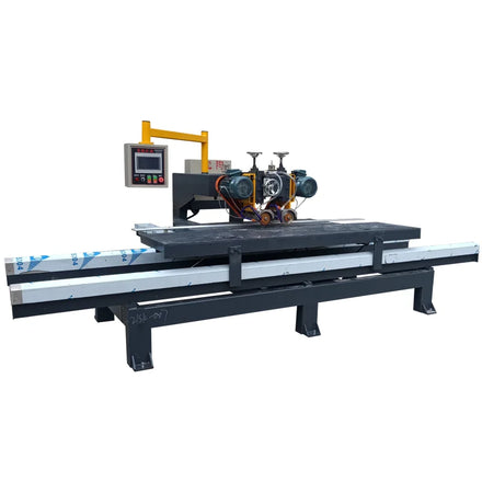 High Efficiency Two Head CNC Hand Push Stone Cutting Machine for Granite Marble Ceramic Tiles Easy Operate Core Motor PLC