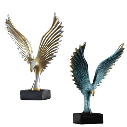 2025 Custom Resin Abstract Flying Wing Decoration Pieces Luxury Home Accessories Resin Eagle Statue