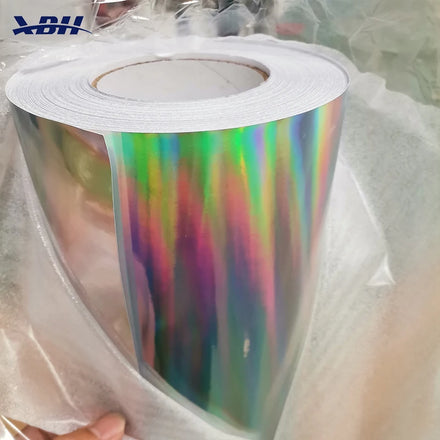 Laser Printing Holographic Sticker Film Roll Solvent Inkjet Laser Chrome PVC Printing Self Adhesive Vinyl