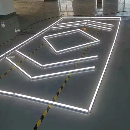 New Auto Spa Equipment High Performance Garage Hexagon Light Car Detailing Garage Ceiling Lights