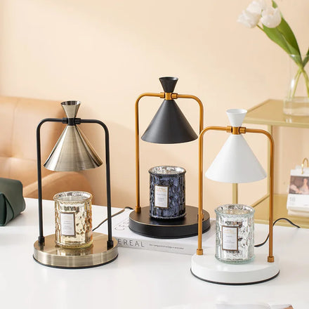 Wholesale Metal Vintage Adjustable Warm Electric Wax Heating Candle Warmer Lamps with Timer