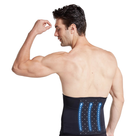 Meisu T028 Waist Support Body Shapers 3 Row Hooks 3 Strap Slimming Corset Waist Trainer Belt